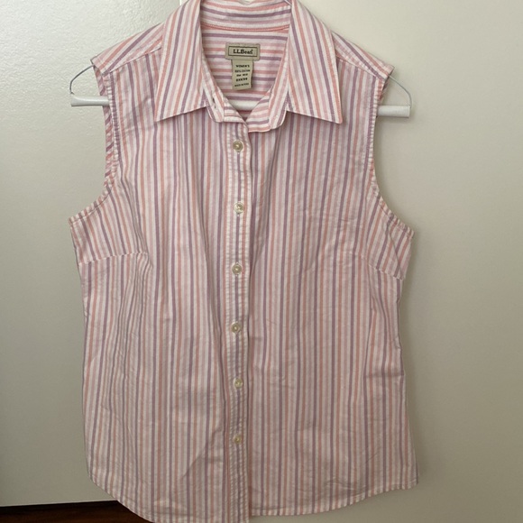 L.L. Bean striped button down shirt - Picture 6 of 8
